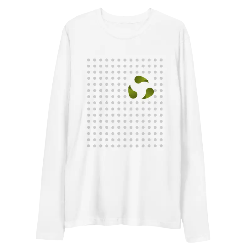 Turn Heads with Dipaliz Recycle Symbol Long Sleeve Tee - White / s T-shirt