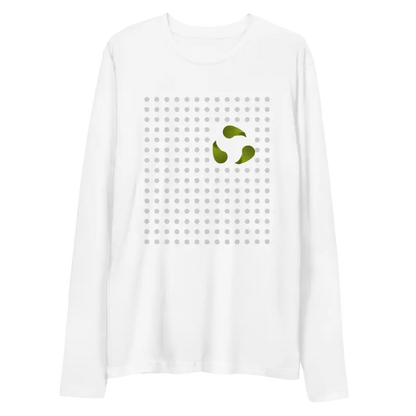 Turn Heads with Dipaliz Recycle Symbol Long Sleeve Tee - White / s T-shirt