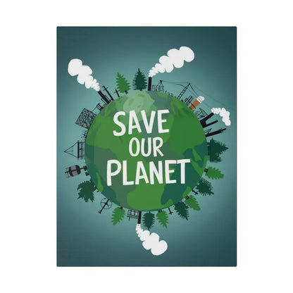 Elevate your Space with Eco-friendly Matte Canvas ?? Save our Planet - 12″ x 16″ (vertical) / 0.75’’