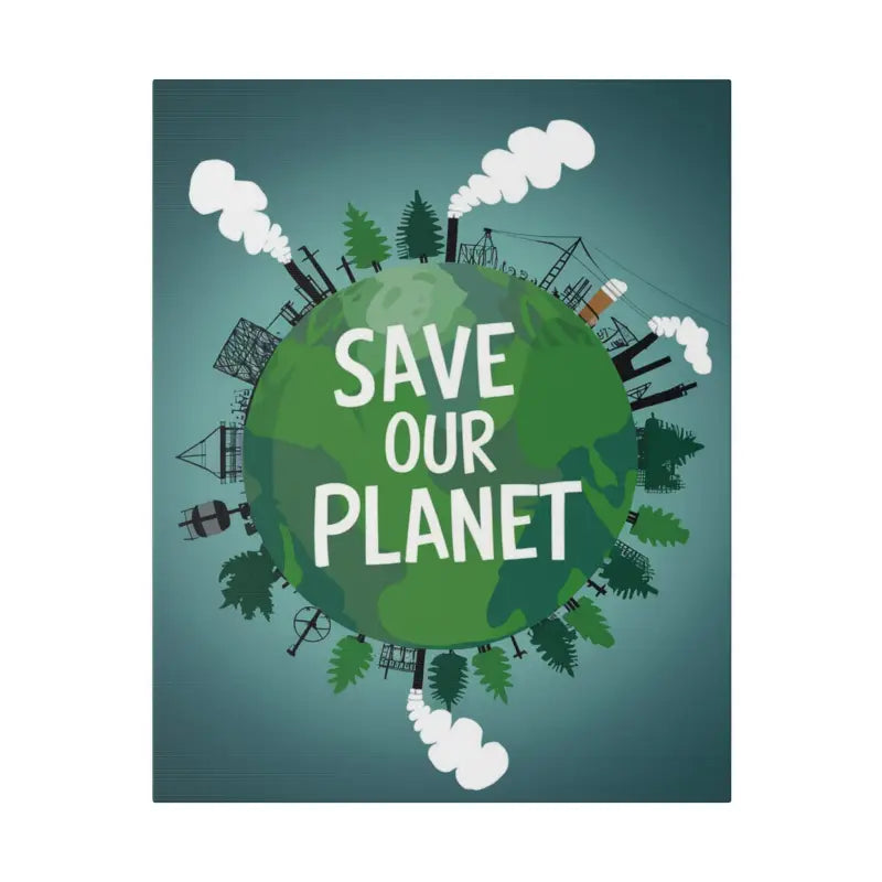 Elevate your Space with Eco-friendly Matte Canvas ?? Save our Planet - 16″ x 20″ (vertical) / 0.75’’