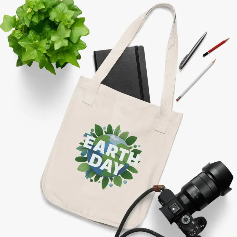 Rock your Eco-friendly Look with our Organic Canvas Tote - one Size / Natural Bags