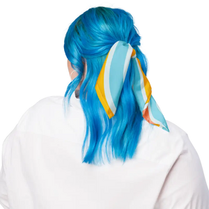 Print Bandana Pastel Stripes Eco Polyester Accessory - Dipaliz - s - Bandanas & Headties