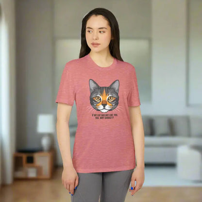 Eco-chic Cat Approved Recycled Polyester Adidas Tee - T-shirt