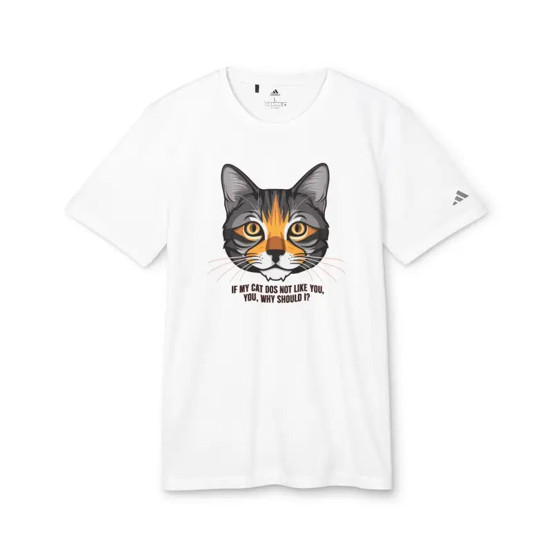 Eco-chic Cat Approved Recycled Polyester Adidas Tee - T-shirt