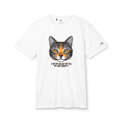 Eco-chic Cat Approved Recycled Polyester Adidas Tee - T-shirt