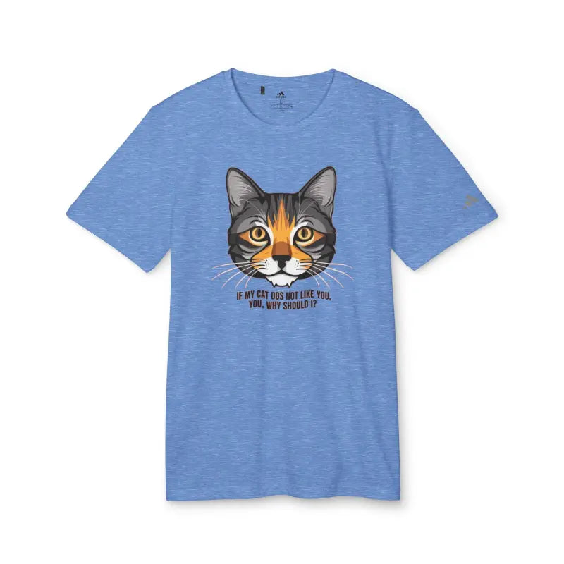 Eco-chic Cat Approved Recycled Polyester Adidas Tee - T-shirt