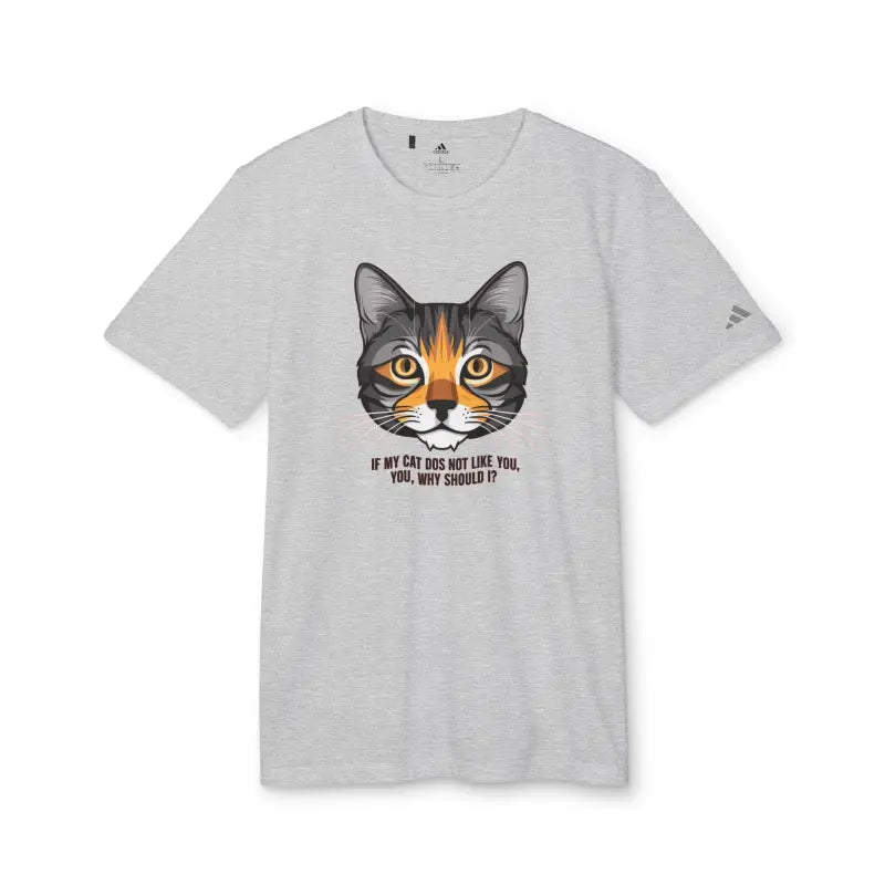 Eco-chic Cat Approved Recycled Polyester Adidas Tee - T-shirt