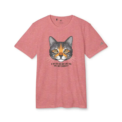 Eco-chic Cat Approved Recycled Polyester Adidas Tee - T-shirt