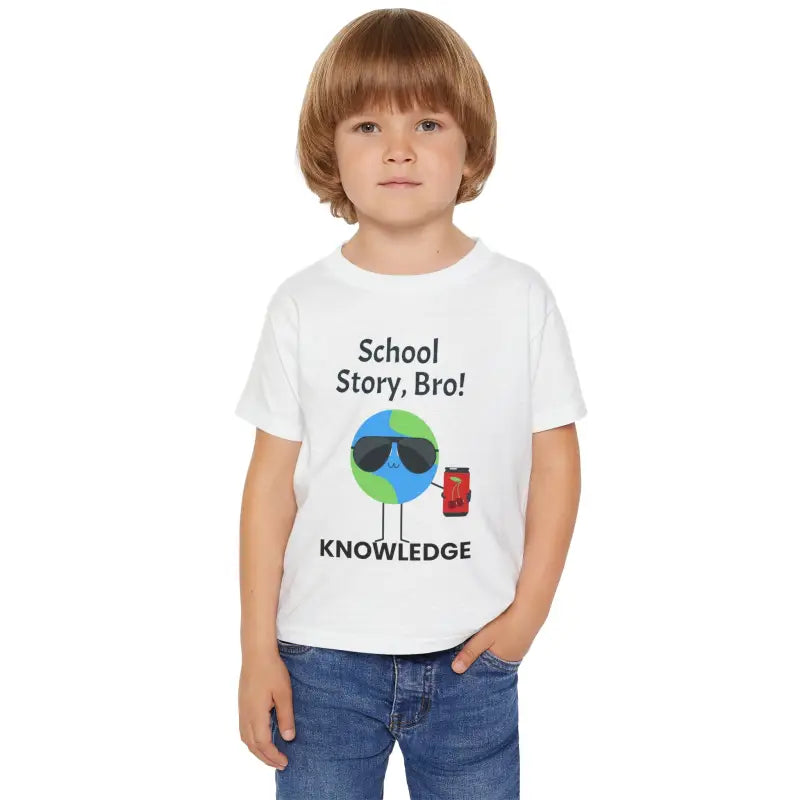 Super Soft School Story Bro Eco-friendly Toddler Tee - Kids Clothes