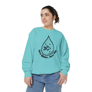 Unisex Eco Sweatshirt Save Water - Modern Home Decor - Dipaliz - Sweatshirts - s