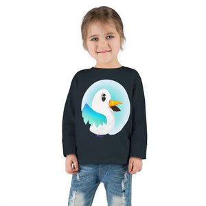 Toddler Long Sleeve Tee - Eco Cozy Cotton Style - Dipaliz - Black / 2t - Baby & Tops