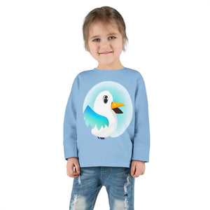 Toddler Long Sleeve Tee - Eco Cozy Cotton Style - Dipaliz - Light Blue / 2t - Baby & Tops