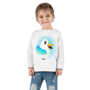 Toddler Long Sleeve Tee - Eco Cozy Cotton Style - Dipaliz - White / 2t - Baby & Tops