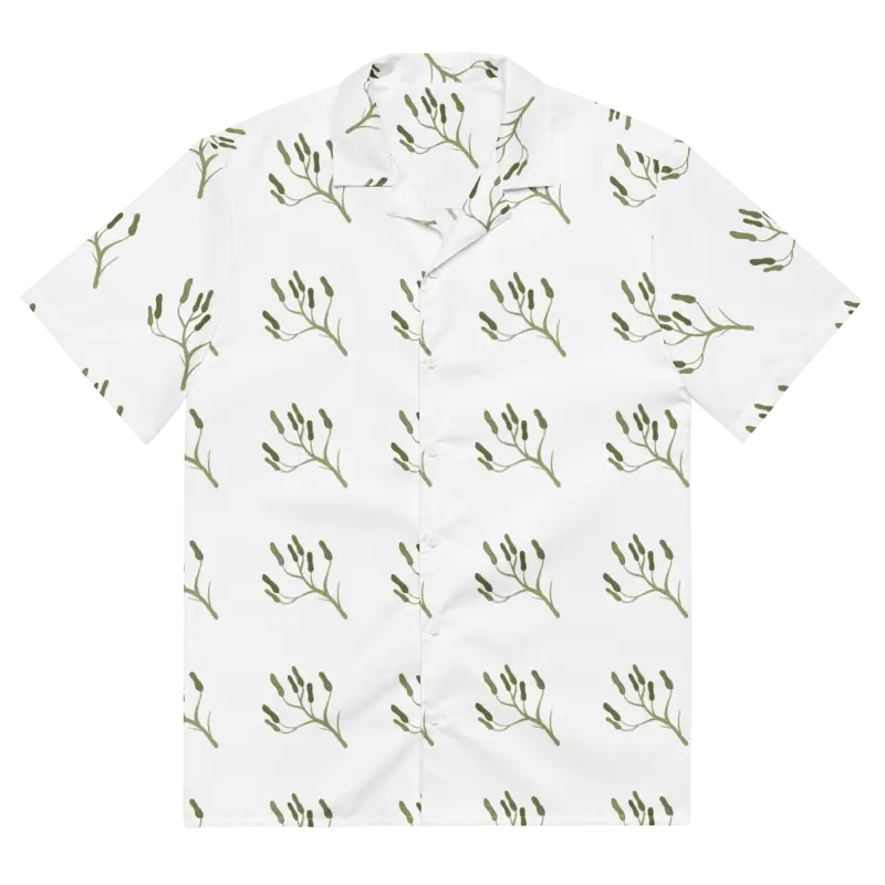 Unisex Button Shirt: Eco-friendly Flora Graphics by Dipaliz - Shirt