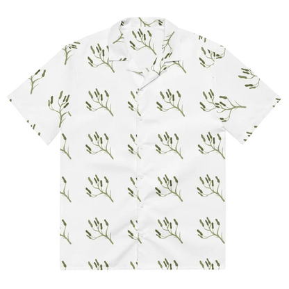 Unisex Button Shirt: Eco-friendly Flora Graphics by Dipaliz - Shirt