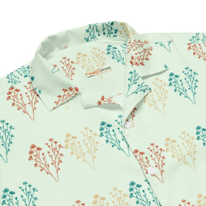 Blossom in Style: Eco-friendly Wild Flowers Button Shirt