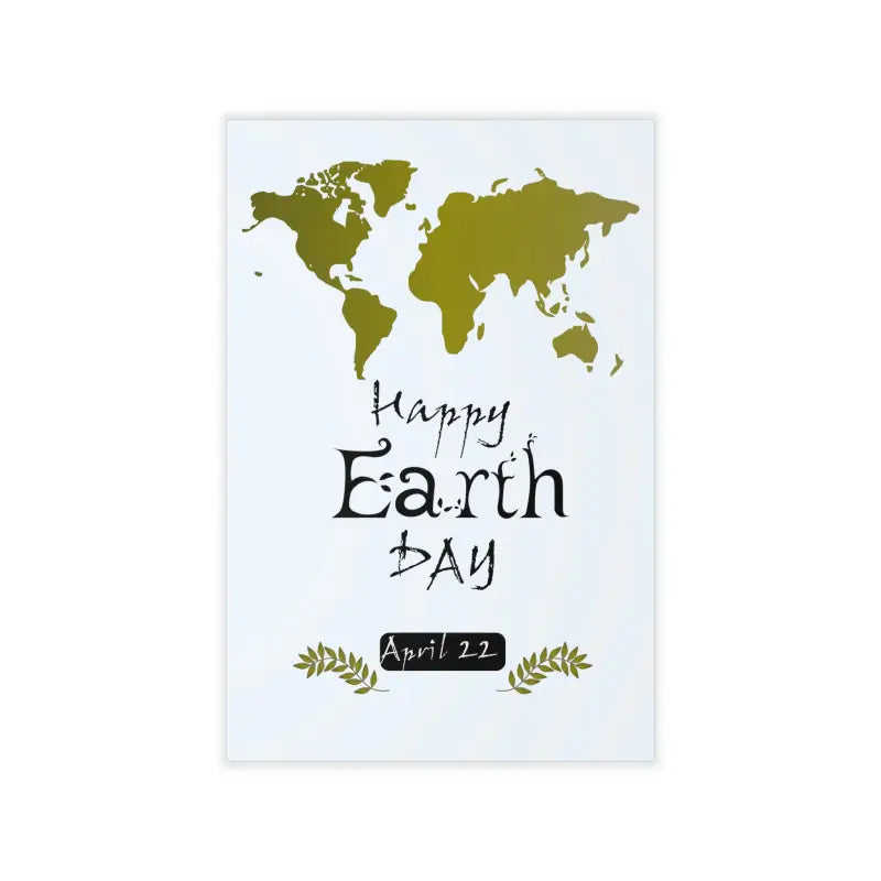 Jazz Up your Walls with Eco-friendly World Earth Day Decals - 12’’ × 18’’ Wall Decal