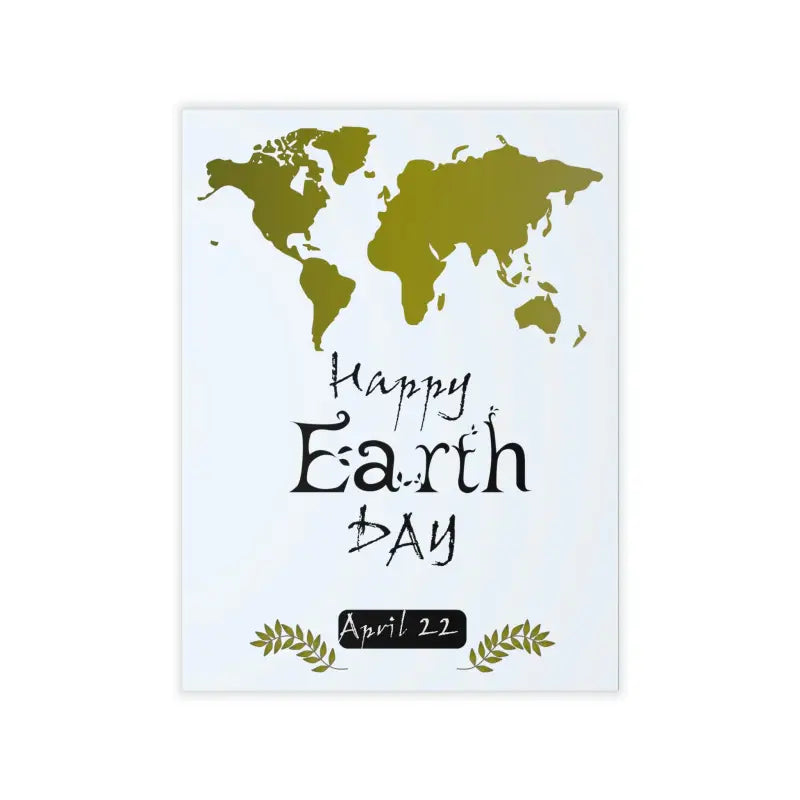 Jazz Up your Walls with Eco-friendly World Earth Day Decals - 18’’ × 24’’ Wall Decal