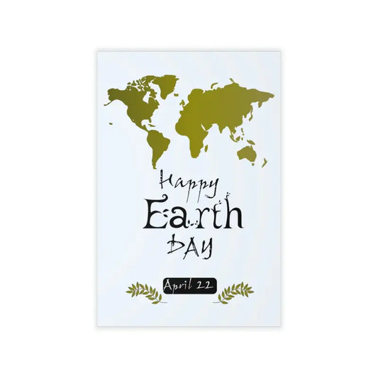 Transform your Space with Eco-friendly Earth Day Wall Decals - 24’’ × 36’’ Decal