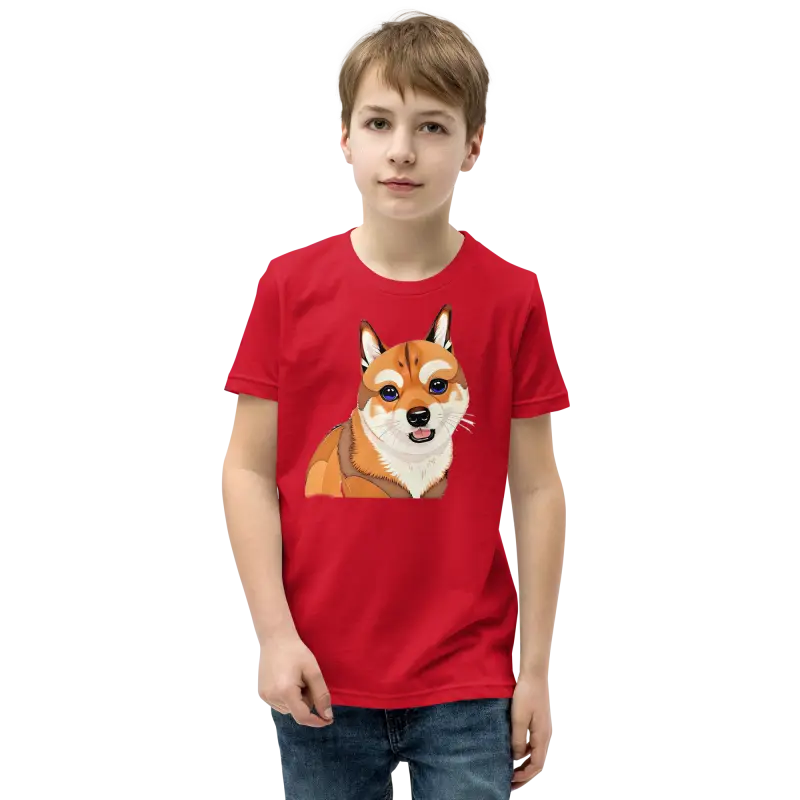 Eco-friendly Youth Short Sleeve Tee - Soft & Stylish - Red / s Kids Clothes