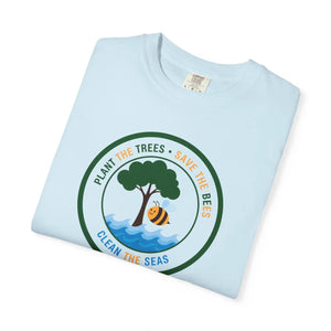 Eco Rescue T-shirt, ?Plant the Trees • Save Bees • Clean Seas”