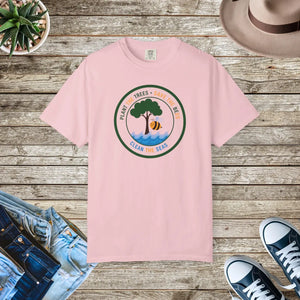 Eco Rescue T-shirt, ?Plant the Trees • Save Bees • Clean Seas” - Blossom / Xl
