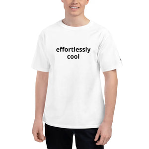 Effortlessly Cool Champion T-shirt Left Sleeve Logo - Dipaliz - T-shirts