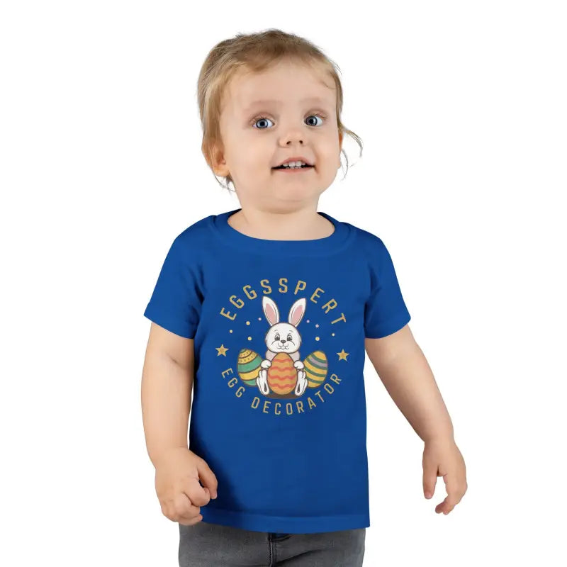 Egg-cellent Toddler Tee for Little Easter Egg Decorators - Royal / 2t Kids Clothes