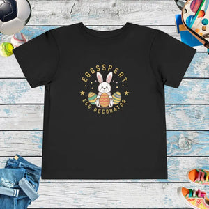 Eggspert Toddler Tee - Easter Egg Decorator Shirt - Dipaliz - Black / 2t - T-shirts