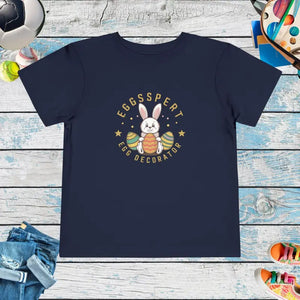 Eggspert Toddler Tee - Easter Egg Decorator Shirt - Dipaliz - Navy / 2t - T-shirts