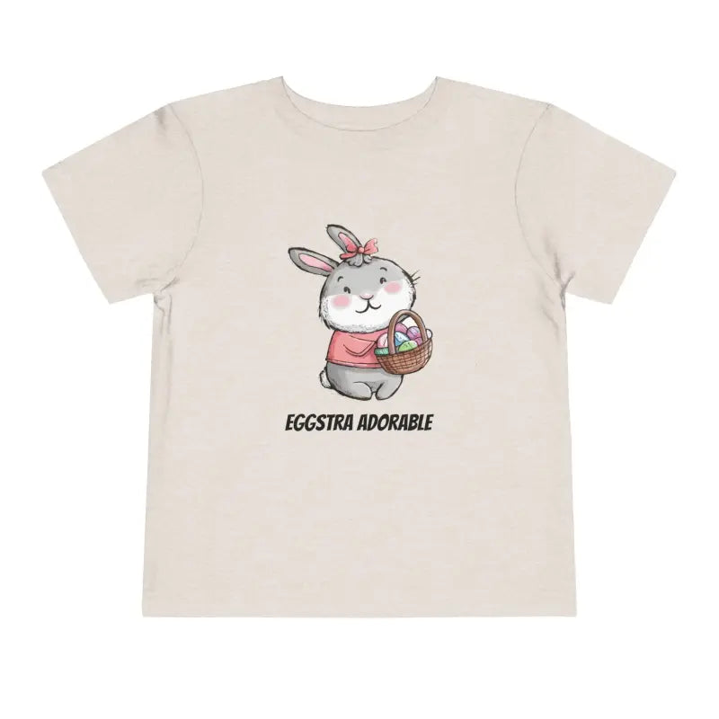 Eggstra Adorable Bunny Short Sleeve Tee for Toddlers - Kids Clothes