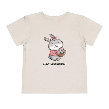 Eggstra Adorable Bunny Short Sleeve Tee for Toddlers - Kids Clothes