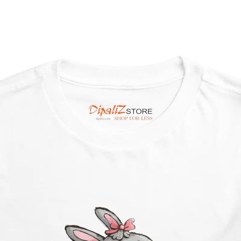 Eggstra Adorable Bunny Short Sleeve Tee for Toddlers - Kids Clothes