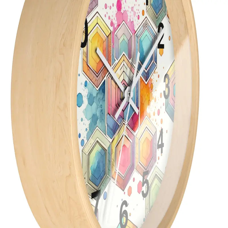 Transform your Space with an Abstract Geometric Wall Clock - Home Decor