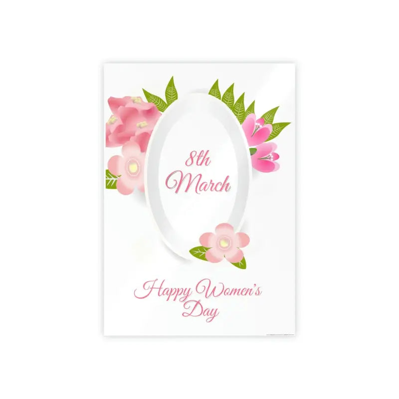 Electrify your Space: Women’s Day Gloss Posters for March 8th - 23.4’’ x 33.1’’ (vertical) / Glossy Poster