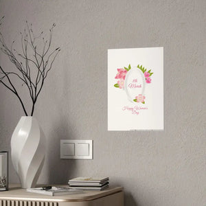 Women’s Day Gloss Posters - Electrifying 8th March Celebration - Dipaliz - Prints & Visual Artwork