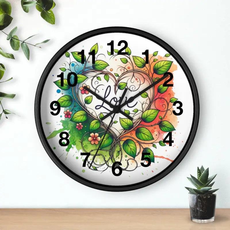 Elegant Floral Heart Wall Clock: Elevate your Home Decor