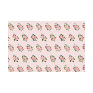 Pink Flowers Gift Wrap Papers - Enchanting Floral Design - Dipaliz - 30’’ x 20’’ / Satin - Wrapping Paper