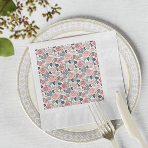 Fancy Pants Coin-edge Napkins - Sophisticated Party Essential - Dipaliz - 6.5’’ x / White / 50 Pcs - Paper