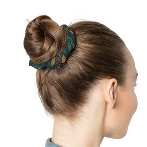 Elegant Boho Scrunchie - Floral Hair Tie - Dipaliz - 4’’ × - Accessories