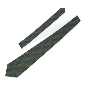 Elegant Botanical Necktie Soft Satin Finish Versatile Accessory Dipaliz - one Size - Neckties