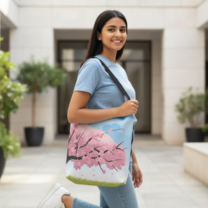 Elegant Cherry Blossom Adjustable Tote Bag - Dipaliz - Bags