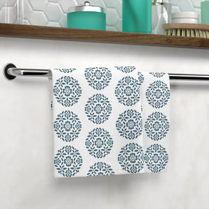 Floral Design Cotton Towel – Soft - Dipaliz - Hand Towels