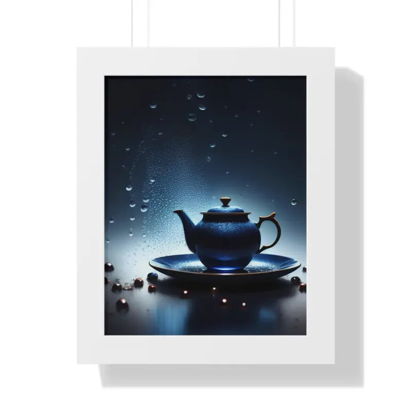 Sip in Style: Dipaliz Black Tea Framed Vertical Poster - 11’’ x 14’’ / White