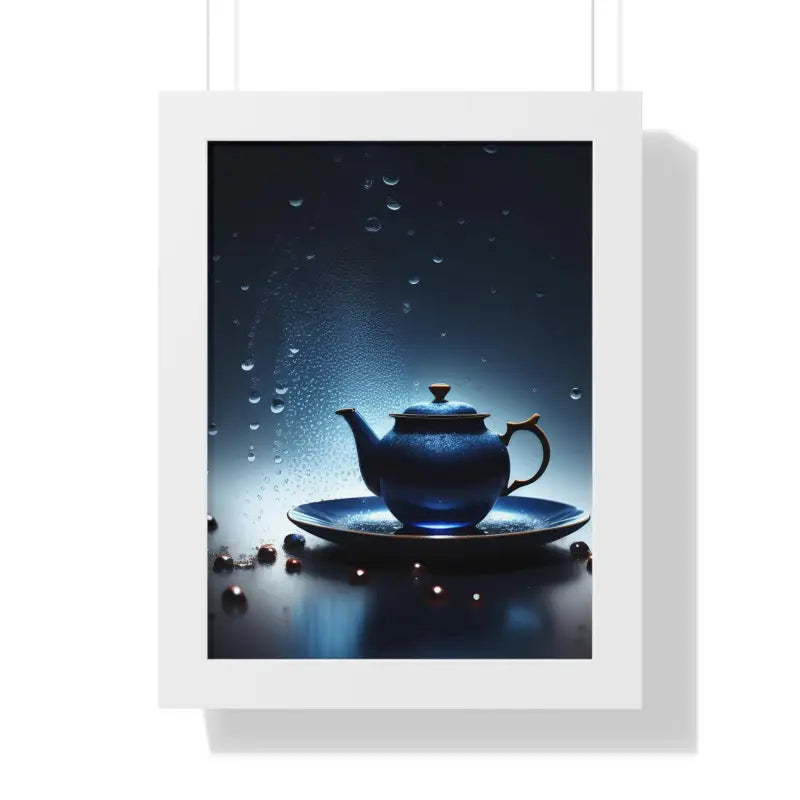 Sip in Style: Dipaliz Black Tea Framed Vertical Poster - 12″ x 16″ / White