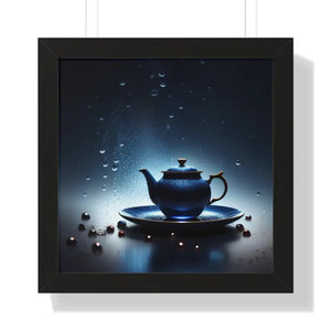 Framed Vertical Poster Cinematic Teapot Art Print - Dipaliz - 16″ x / Black - Posters Prints & Visual Artwork