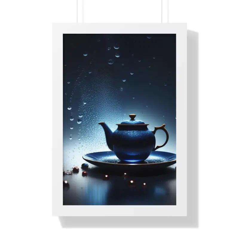 Sip in Style: Dipaliz Black Tea Framed Vertical Poster - 16″ x 24″ / White