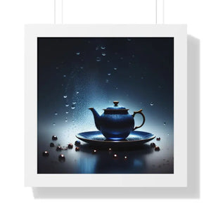 Framed Vertical Poster Cinematic Teapot Art Print - Dipaliz - 16″ x / White - Posters Prints & Visual Artwork