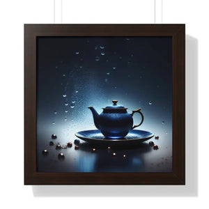 Framed Vertical Poster Cinematic Teapot Art Print - Dipaliz - 16″ x / Walnut - Posters Prints & Visual Artwork