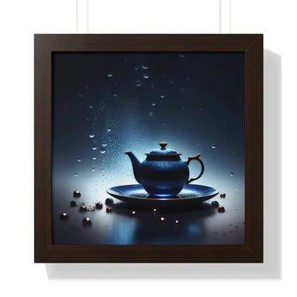 Sip in Style: Dipaliz Black Tea Framed Vertical Poster - 16″ x / Walnut